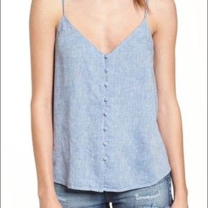 BP Button Front Tank Top